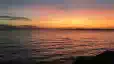 Balaton parti naplemente, közvetlen a vízparton